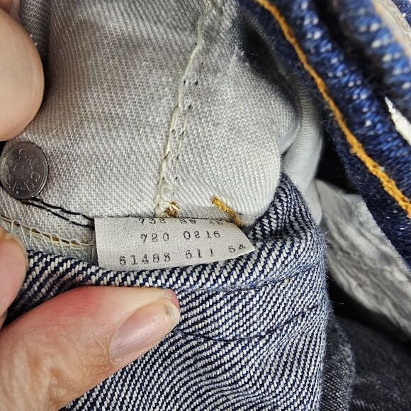 Vintage Levis June 1988 Student W25 L28 Dark Wash Nwt Jeans - Picture 10 of 10